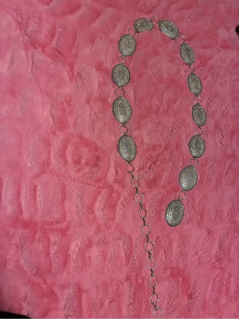 Silver Crystal Belt